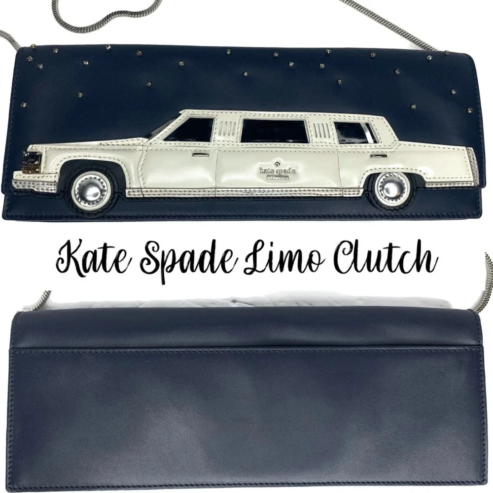 Kate Spade ♠️ Limo Limousine Clutch Wedding Prom Novelty Bag